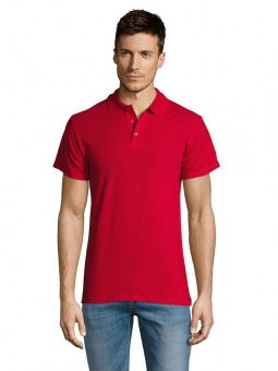 Рубашка поло мужская Summer 170, красная фото 9