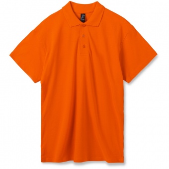 Рубашка поло мужская Summer 170, оранжевая фото 8