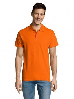 Рубашка поло мужская Summer 170, оранжевая фото 13
