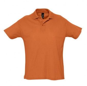 Рубашка поло мужская Summer 170, оранжевая фото 6