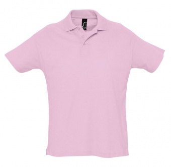 Рубашка поло мужская Summer 170, розовая фото 4