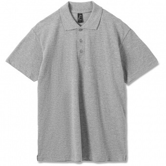 Рубашка поло мужская Summer 170, серый меланж фото 10