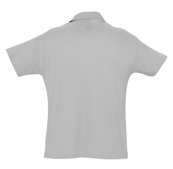 Рубашка поло мужская Summer 170, серый меланж фото 7