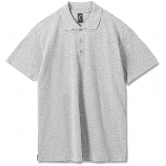 Рубашка поло мужская Summer 170, светло-серый меланж фото 9
