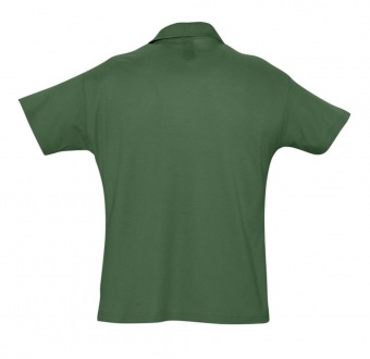 Рубашка поло мужская Summer 170, темно-зеленая фото 7