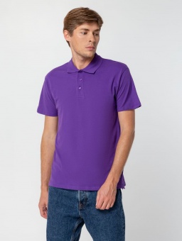 Рубашка поло мужская Summer 170, темно-фиолетовая фото 14
