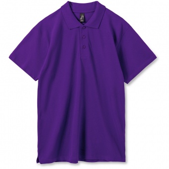 Рубашка поло мужская Summer 170, темно-фиолетовая фото 9