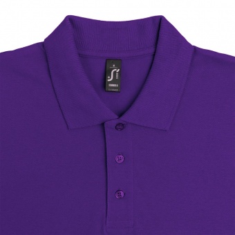 Рубашка поло мужская Summer 170, темно-фиолетовая фото 10