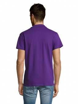 Рубашка поло мужская Summer 170, темно-фиолетовая фото 11