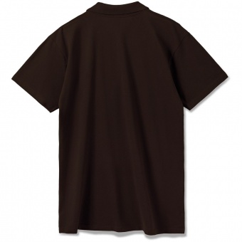 Рубашка поло мужская Summer 170, темно-коричневая (шоколад) фото 12
