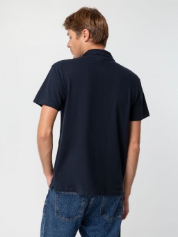 Рубашка поло мужская Summer 170, темно-синяя (navy) фото 16