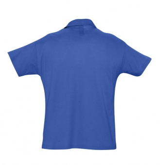 Рубашка поло мужская Summer 170, ярко-синяя (royal) фото 6