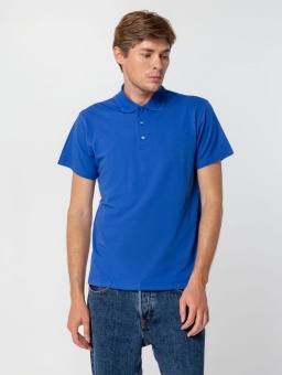 Рубашка поло мужская Summer 170, ярко-синяя (royal) фото 15