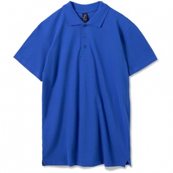 Рубашка поло мужская Summer 170, ярко-синяя (royal) фото 18