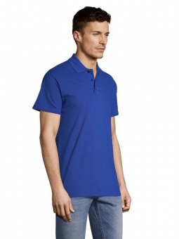 Рубашка поло мужская Summer 170, ярко-синяя (royal) фото 10