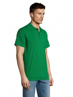 Рубашка поло мужская Summer 170, ярко-зеленая фото 8