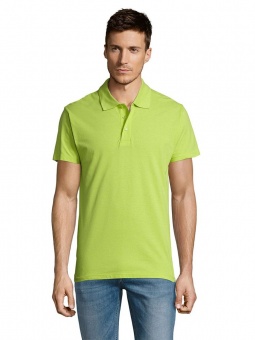 Рубашка поло мужская Summer 170, зеленое яблоко фото 9