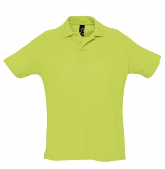 Рубашка поло мужская Summer 170, зеленое яблоко фото 6