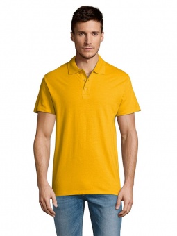 Рубашка поло мужская Summer 170, желтая фото 8