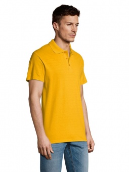 Рубашка поло мужская Summer 170, желтая фото 9