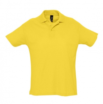Рубашка поло мужская Summer 170, желтая фото 5