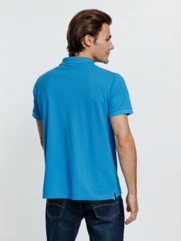 Рубашка поло мужская Virma Premium, бирюзовая фото 8