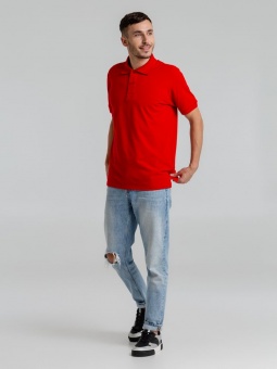 Рубашка поло мужская Virma Premium, красная фото 13