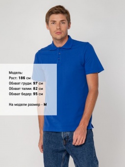 Рубашка поло мужская Virma Light, ярко-синяя (royal) фото 19