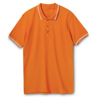 Рубашка поло Virma Stripes, оранжевая фото 10