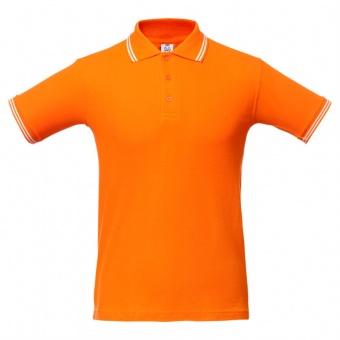 Рубашка поло Virma Stripes, оранжевая фото 2