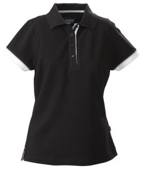 Рубашка поло женская Antreville, черная фото 5