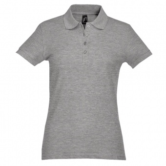 Рубашка поло женская Passion 170, серый меланж фото 2