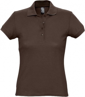 Рубашка поло женская Passion 170, шоколадно-коричневая фото 2