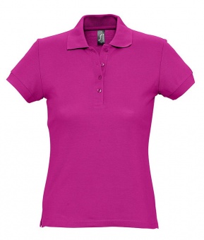 Рубашка поло женская Passion 170, ярко-розовая (фуксия) фото 6