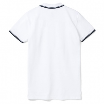 Рубашка поло женская Practice Women 270, белая с темно-синим фото 11