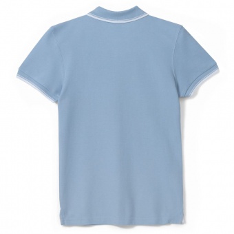 Рубашка поло женская Practice Women 270, голубая с белым фото 8