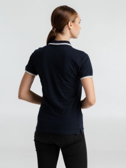Рубашка поло женская Practice Women 270, голубая с белым фото 12