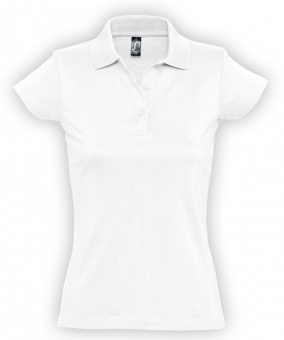 Рубашка поло женская Prescott Women 170, белая фото 3