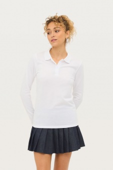 Рубашка поло женская с длинным рукавом Perfect LSL Women, ярко-синяя фото 10