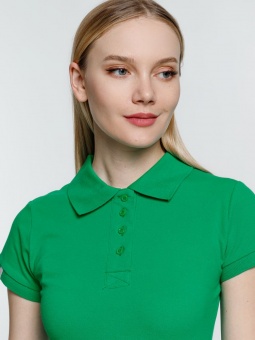 Рубашка поло женская Virma Premium Lady, зеленая фото 6