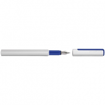 Ручка перьевая PF One, серебристая с синим фото 