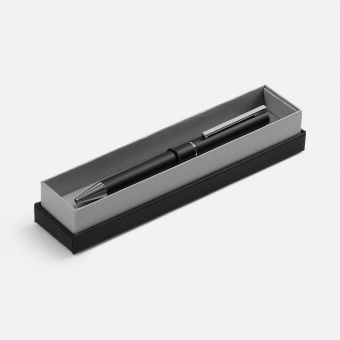Ручка шариковая Blade Soft Touch в футляре, черная фото 