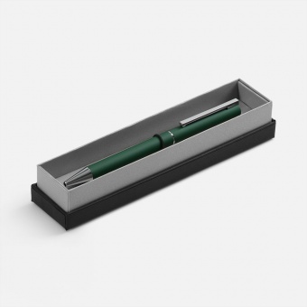 Ручка шариковая Blade Soft Touch в футляре, зеленая фото 
