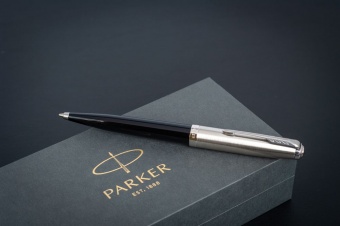 Ручка шариковая Parker 51 Black CT, черная фото 