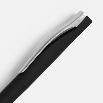 Ручка шариковая Pin Soft Touch, черная фото 