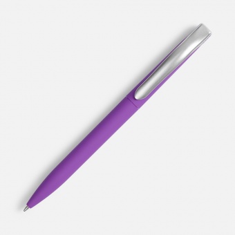 Ручка шариковая Pin Soft Touch, фиолетовая фото 