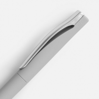 Ручка шариковая Pin Soft Touch, серая фото 