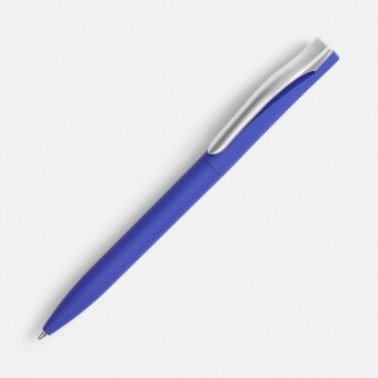 Ручка шариковая Pin Soft Touch, синяя фото 