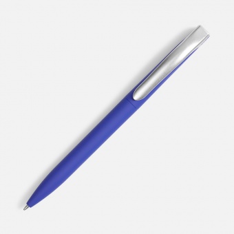 Ручка шариковая Pin Soft Touch, синяя фото 