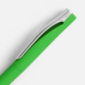 Ручка шариковая Pin Soft Touch, зеленая фото 